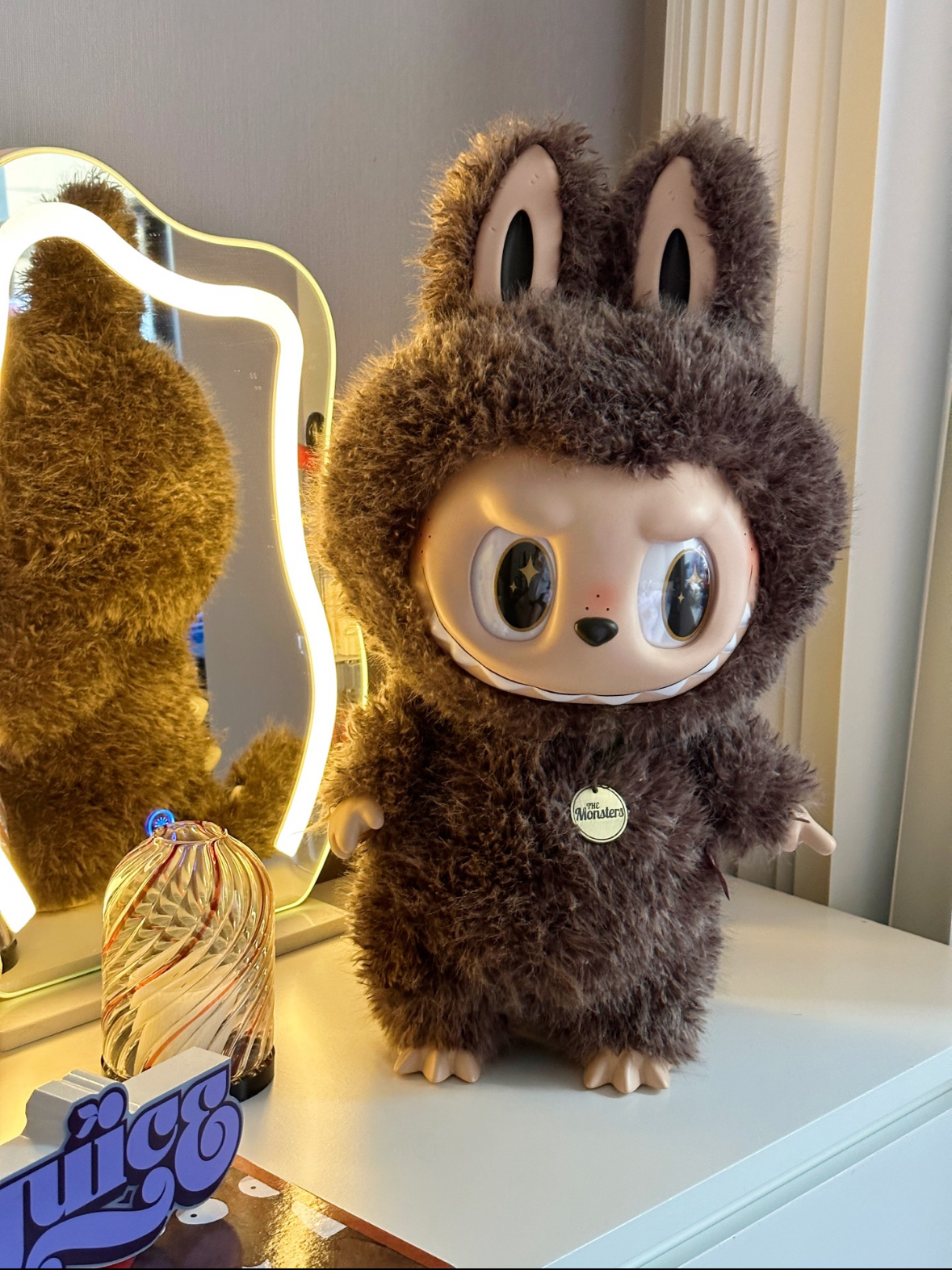 泡泡瑪特 POP MART The Monster Zimomo Labubu I Found You 毛絨公仔 棕色 可動公仔 58公分/預購