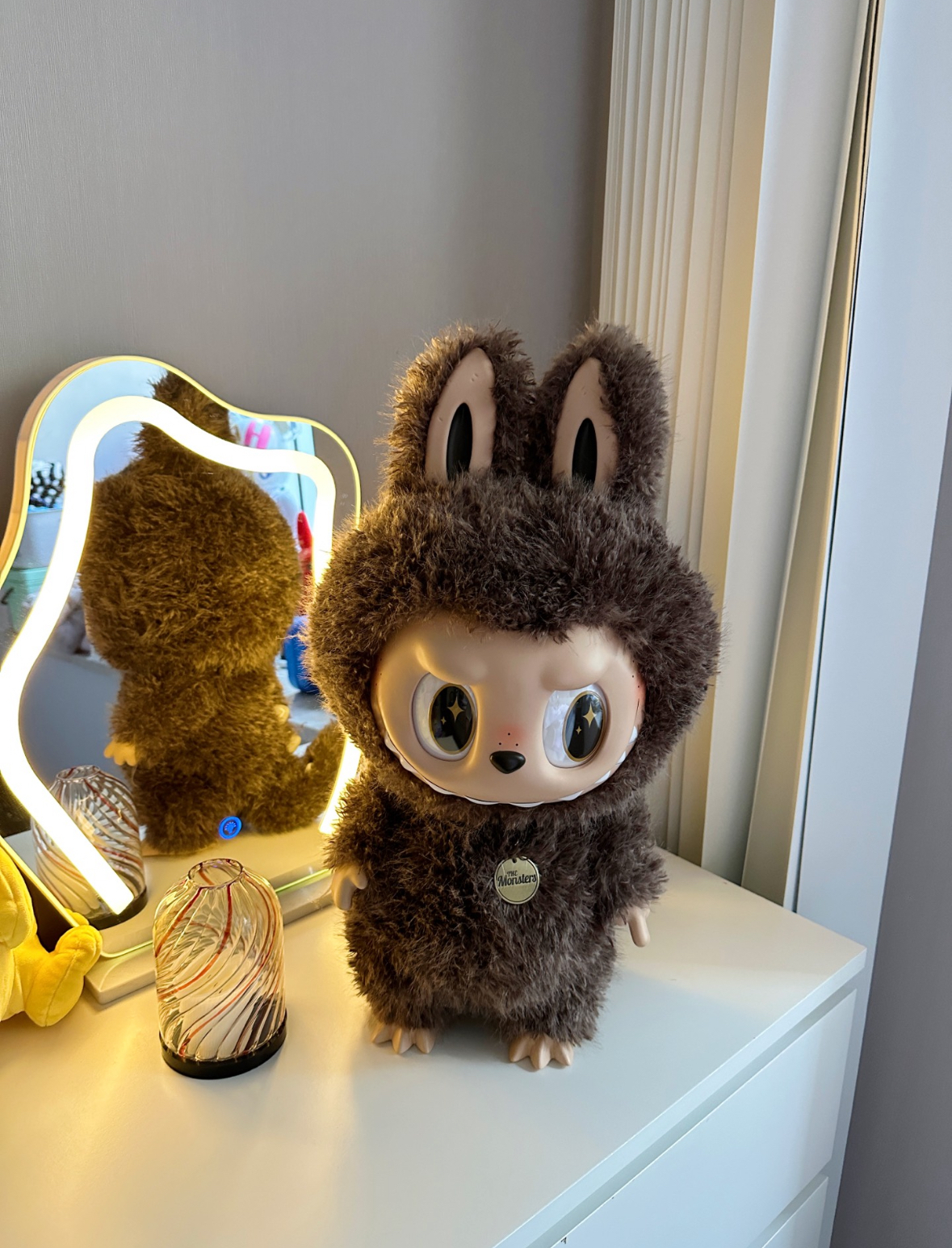 泡泡瑪特 POP MART The Monster Zimomo Labubu I Found You 毛絨公仔 棕色 可動公仔 58公分/預購