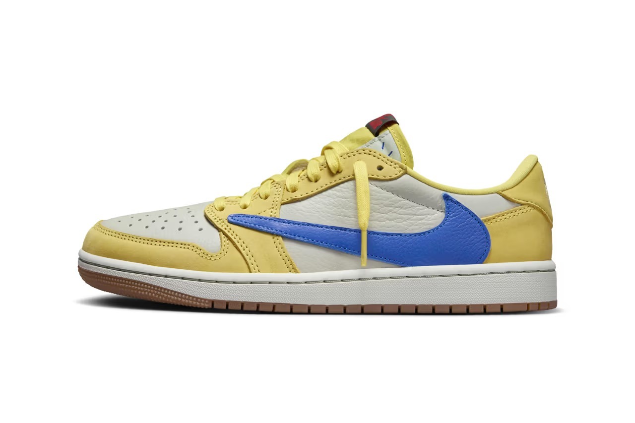 {現貨} Travis Scott x Air Jordan 1 Low OG "Canary" Womens DZ4137-700