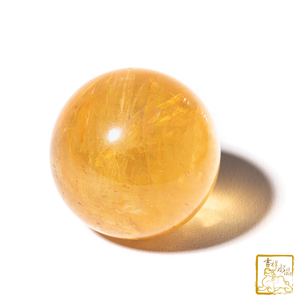 黃冰洲石球 5cm 偏財運