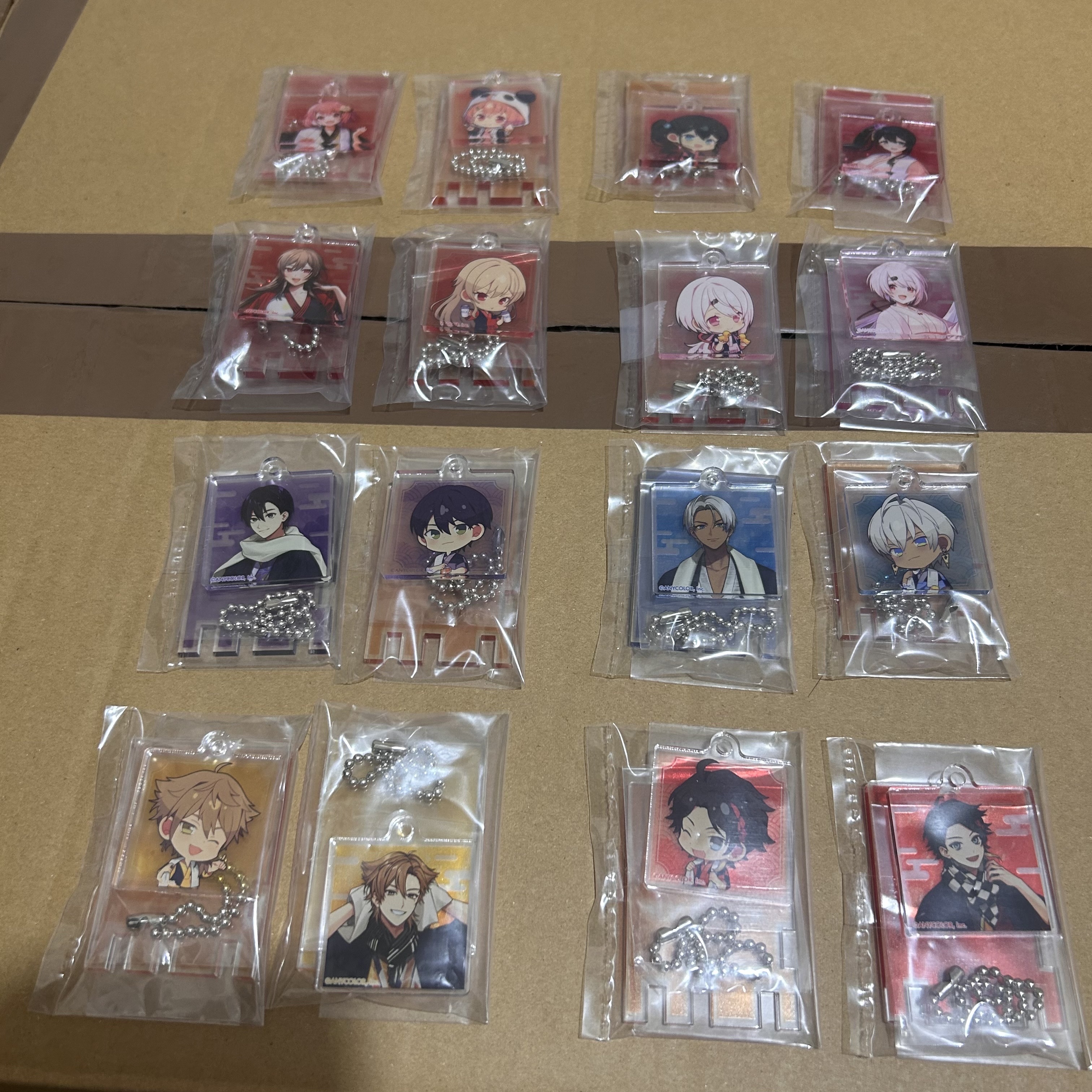 「彩虹社現貨」 NIJISANJI x RAKU SPA 極樂湯 通販GOODS  錢湯錠風鑰匙扣 (單售SET)