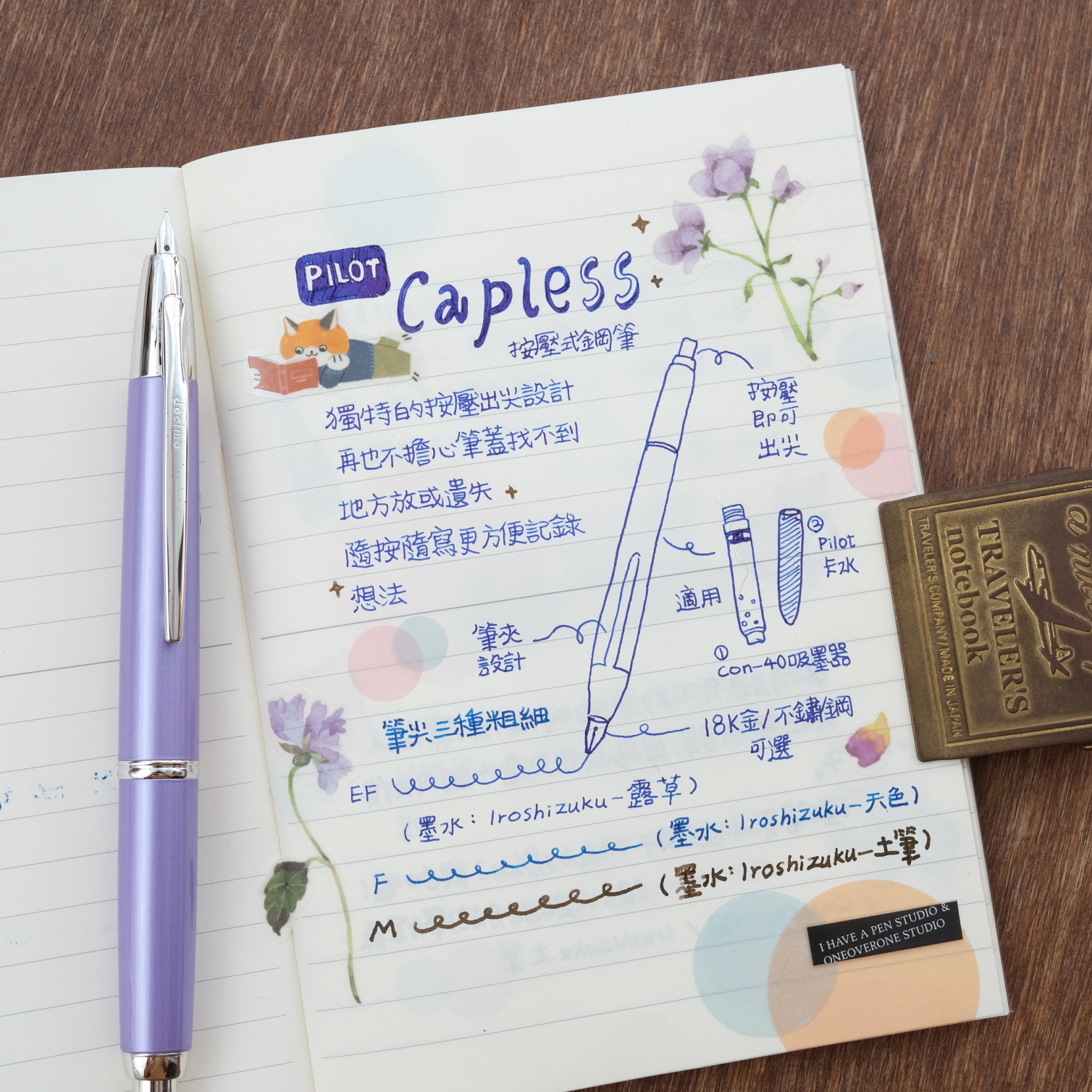 Capless decimo 18K 按壓式鋼筆｜日本 百樂