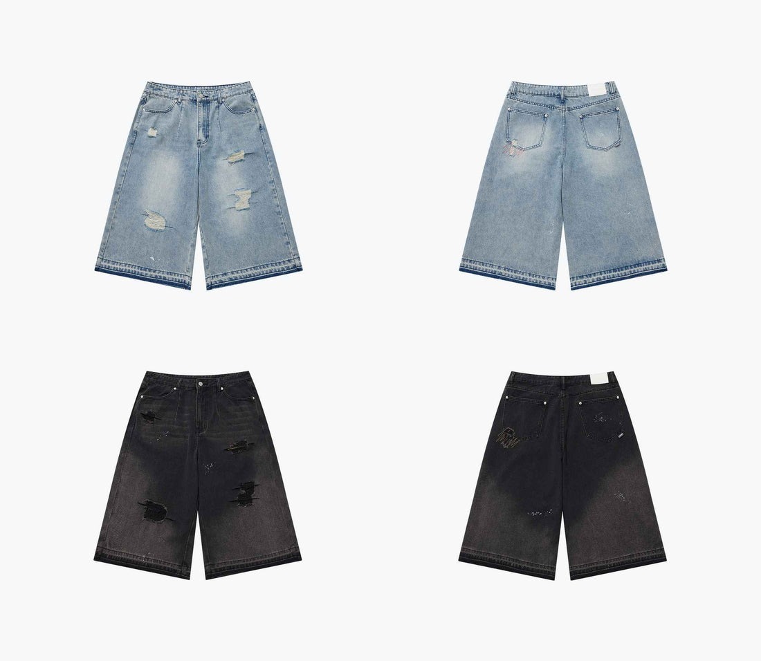 SENSE Destoryed Capri Pants