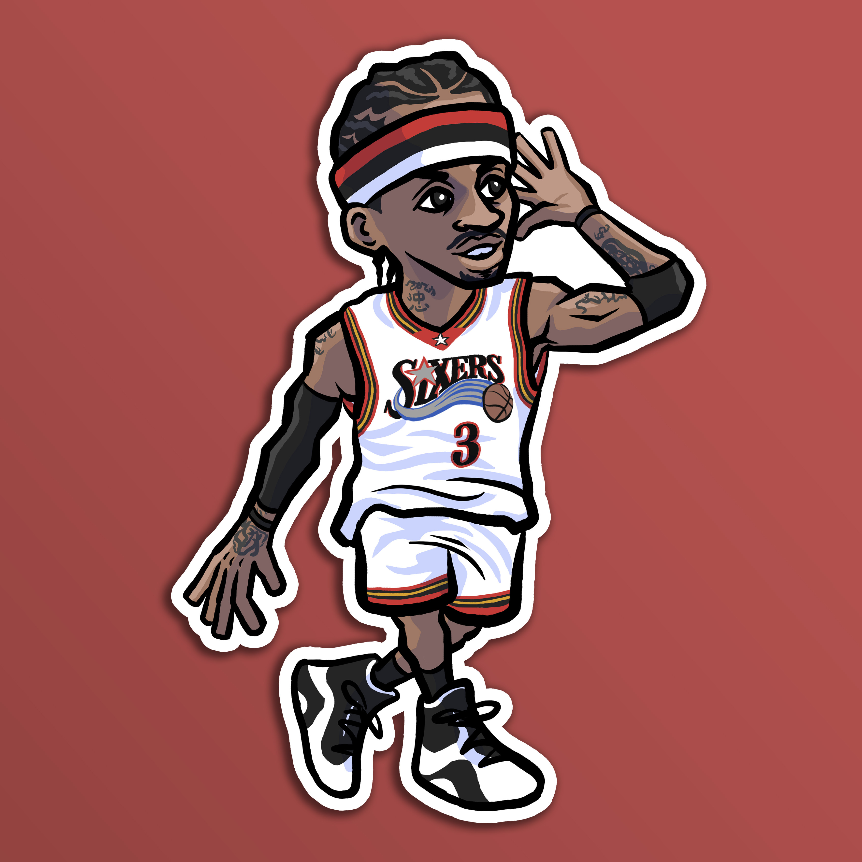 Allen Iverson 貼紙