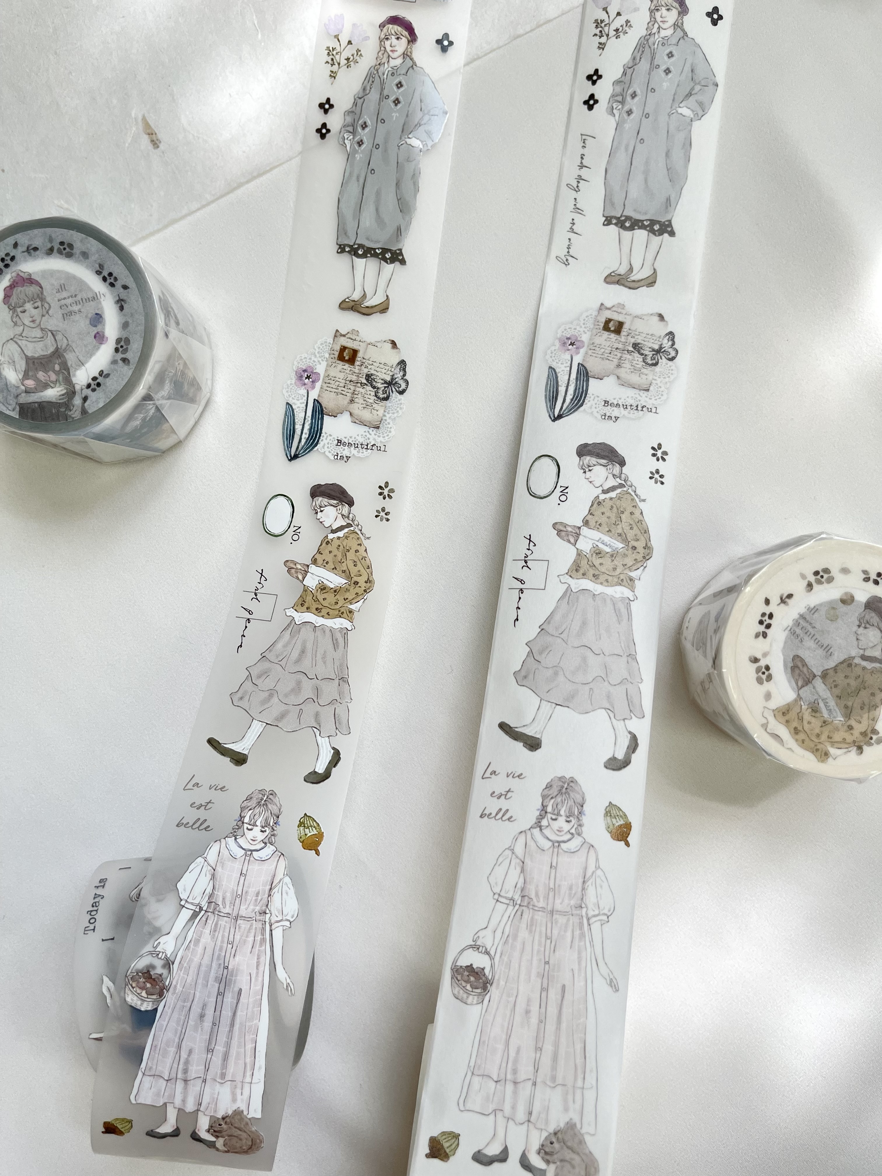 Pion．Forest 森林系 4cm霧面PET/和紙膠帶 <整捲/分裝>