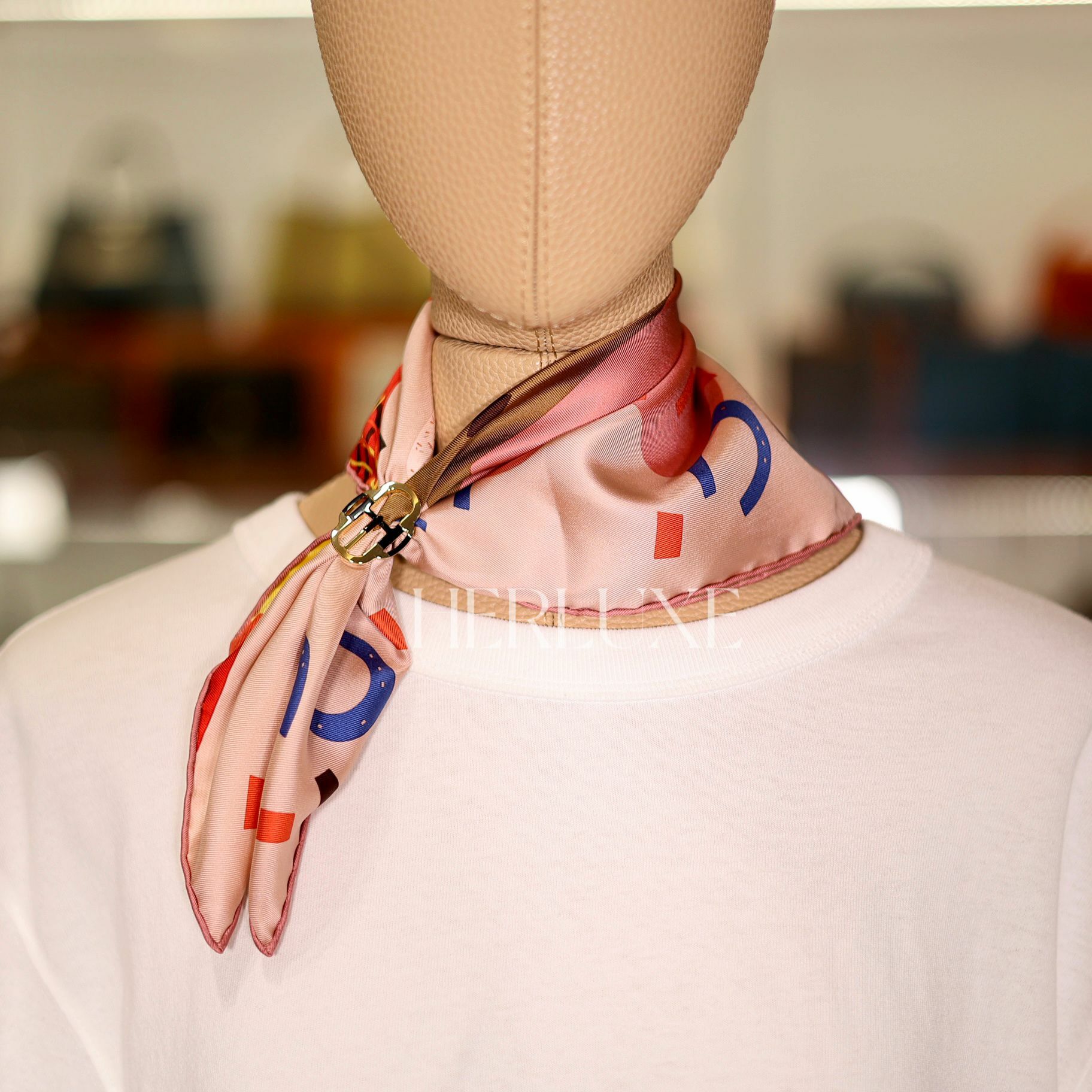 Scarf 100% soie 45x45cm