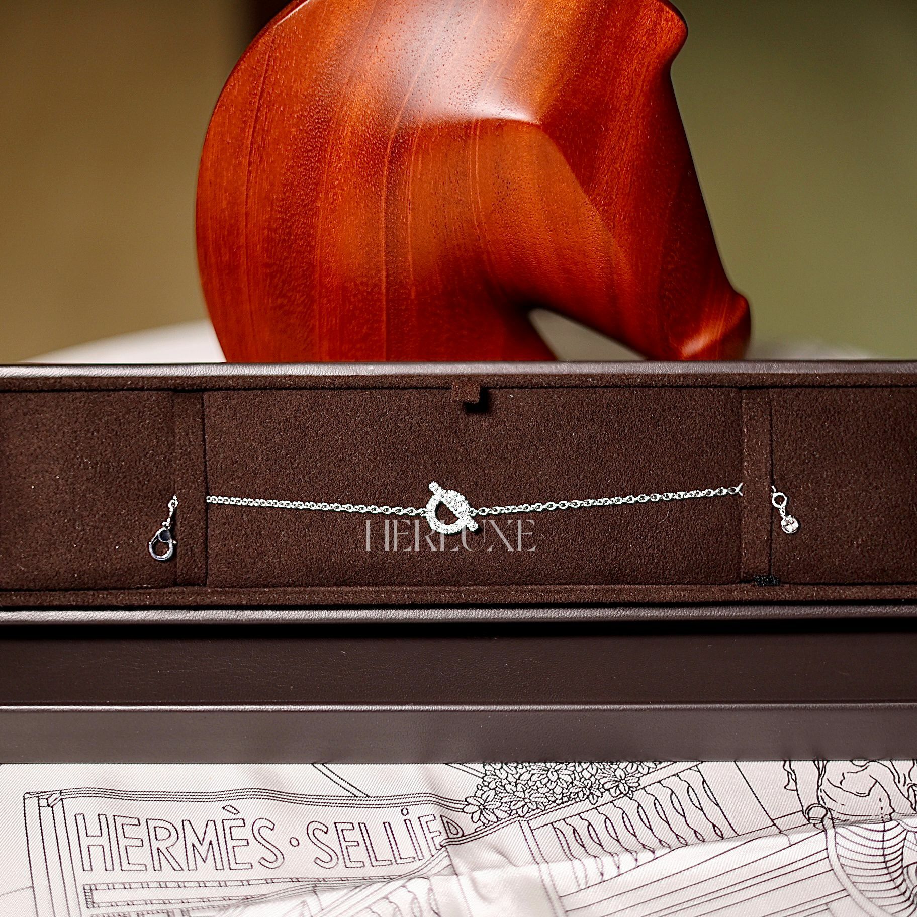 Finesse bracelet 18D 0.55ct orb-18K white gold 小Q 白金 鑽石手鏈 (可預訂size)