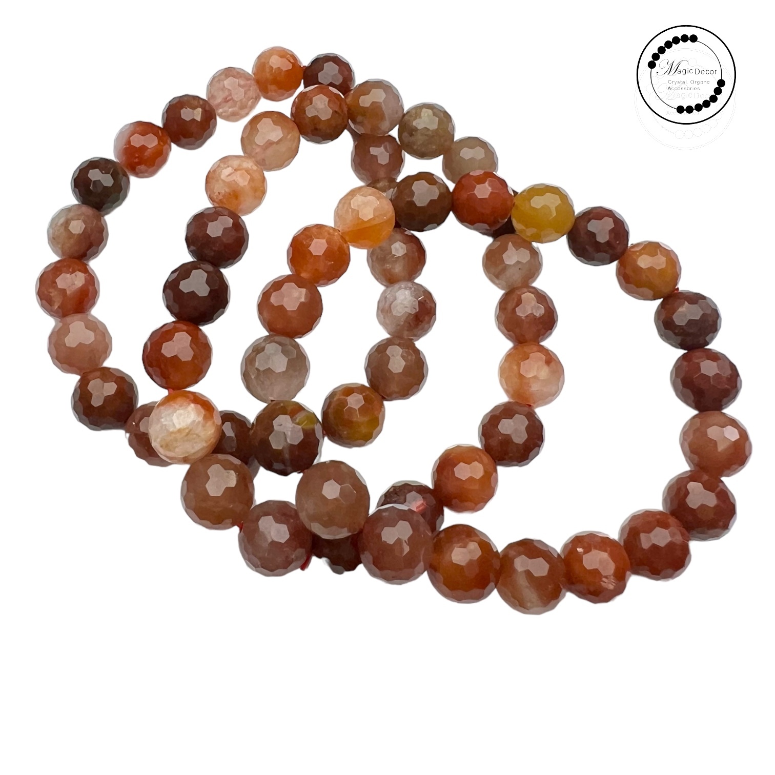 251004 - C75 10mm+紅兔毛鑽石切割手串