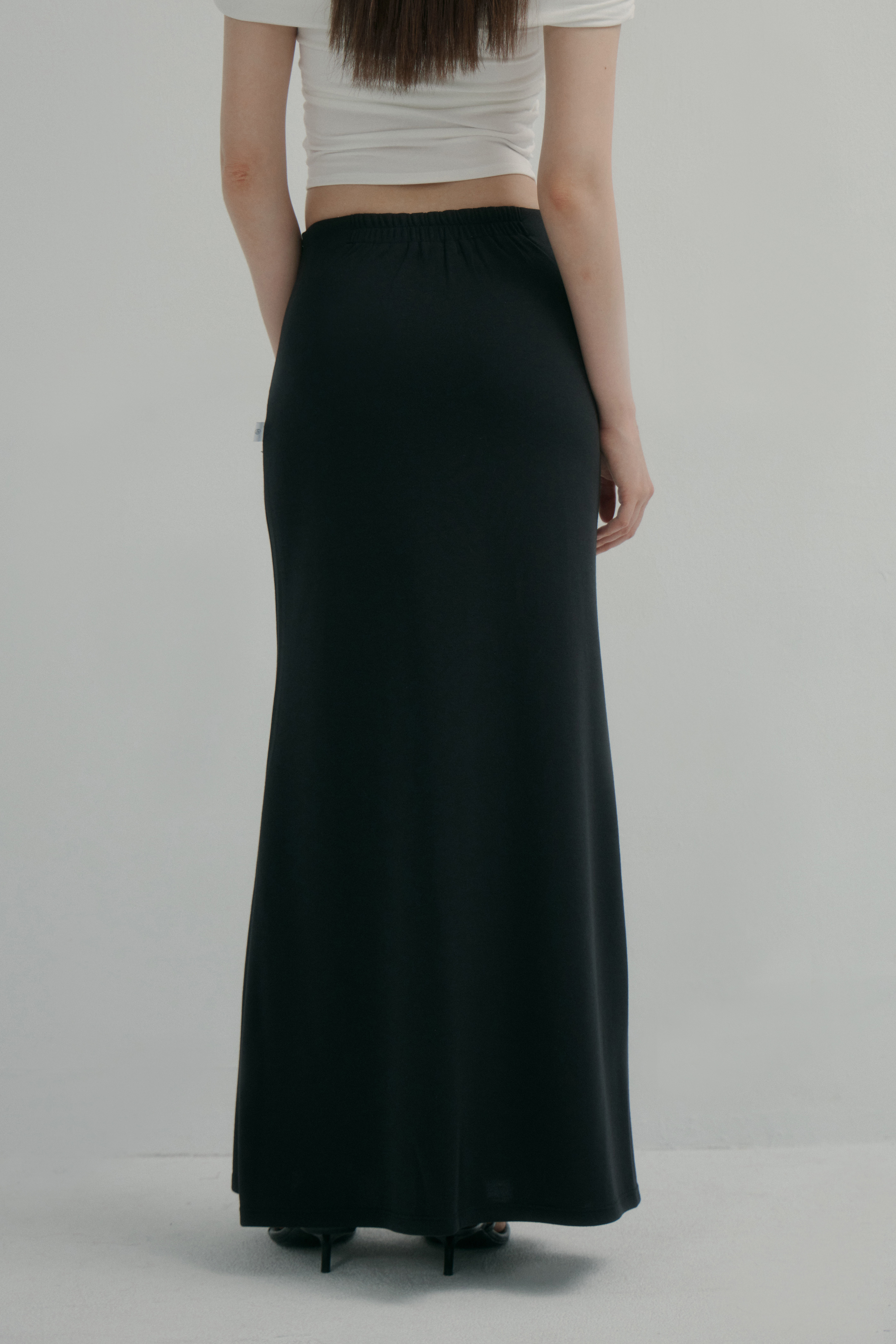 優雅落地魚尾長裙- 黑