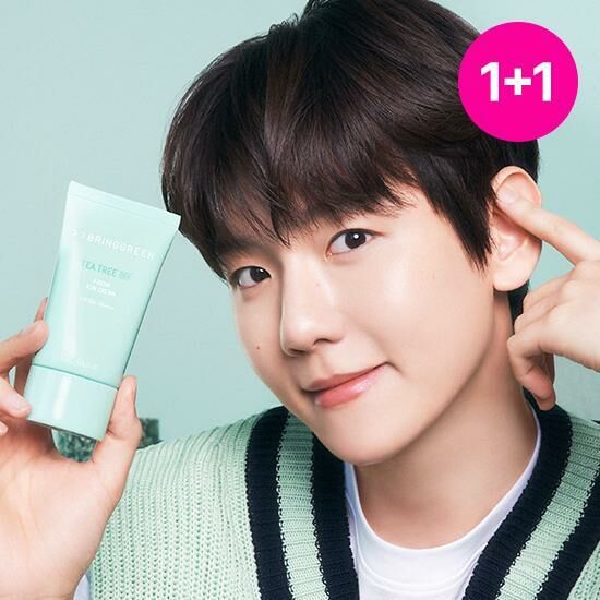 [01/05 - 30/05] [1+1] Bring Green Tea Tree CICA Fresh Sun Cream 50ml