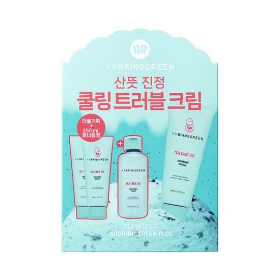 Bring Green x BR Tea Tree CICA Soothing Cream 100ml [Olive Young Double Planning Set]