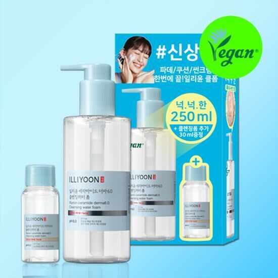 ILLIYOON Ceramide Derma6.0 Cleansing Water Foam 250ml [Olive Young Planning Set]