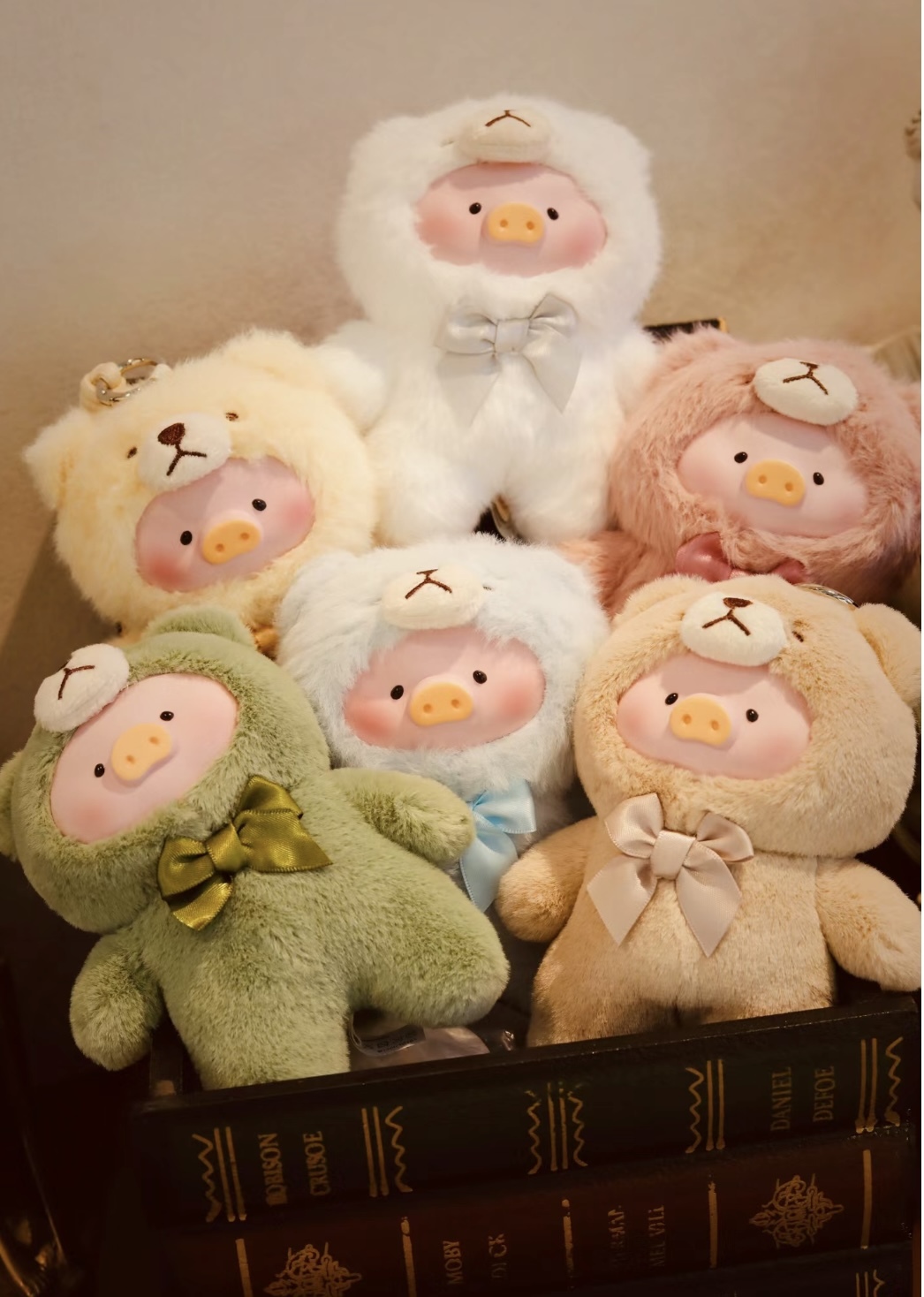 LULU豬 正版授權 復古泰迪玩具店盲盒 糖膠公仔 毛絨公仔 鑰匙圈 吊飾 6+2款/預購