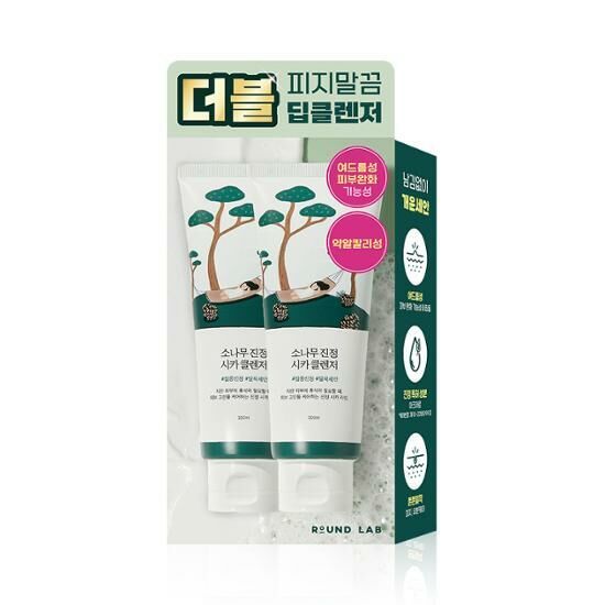 Round Lab Pine Tree Soothing CICA Cleanser 100ml [Olive Young Double Planning Set]