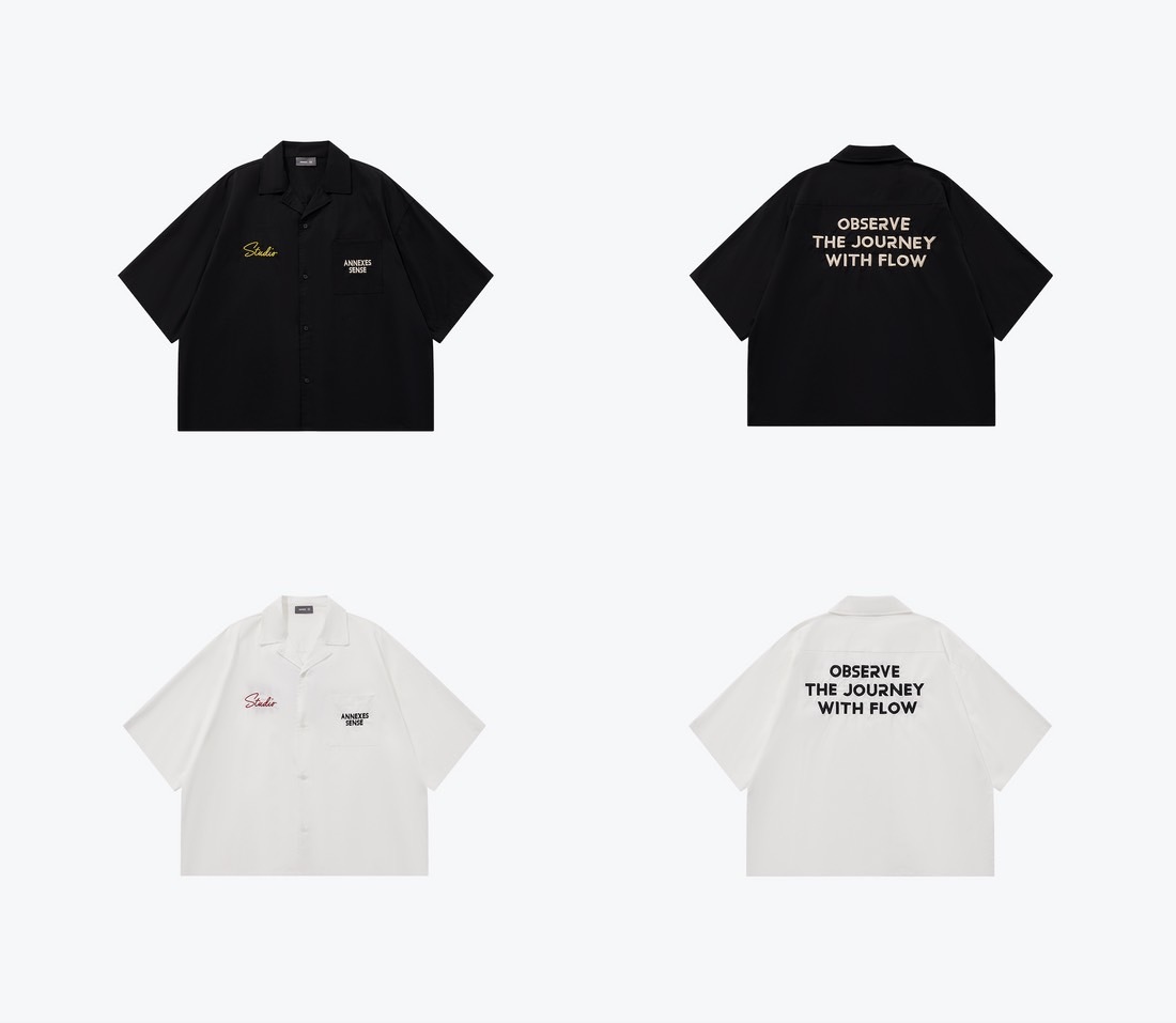 SENSE SNE Open Collar Shirt