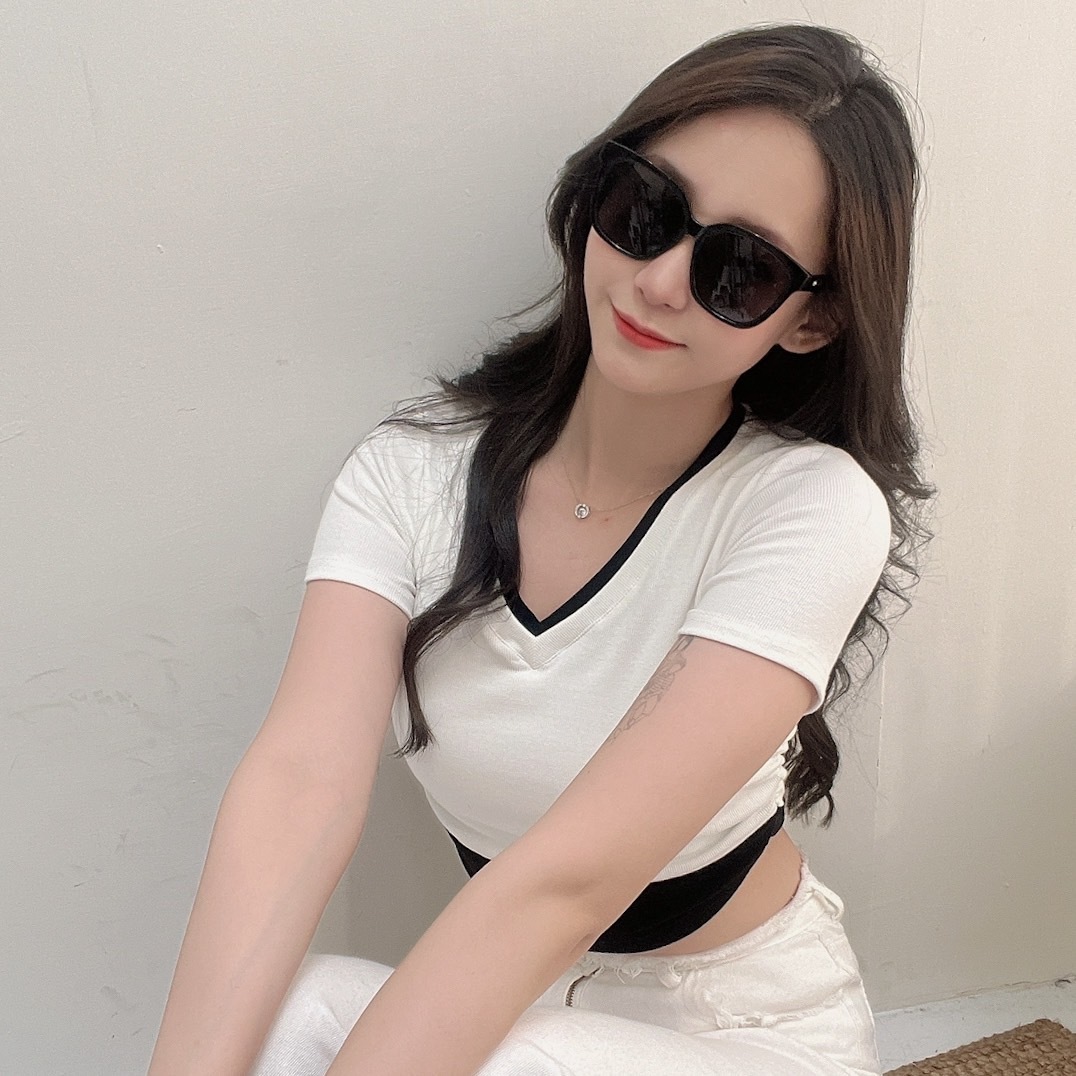 S019646法式時髦粗框墨鏡/三色/小臉