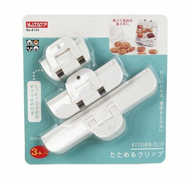 Sealing Clip Snack Sealing Clip ([Large, Medium and Small Set] White)|Food Sealing Clip|Fresh-keeping Clip|Biscuit Clip|Moisture-proof Clip|Fresh-keeping Clip|Sealing Stick|Snack Clip|Tea Clip|Food Clip