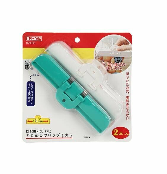 Sealing Clip Snack Sealing Clip (Large [2 Packs] White and Green)|Food Sealing Clip|Fresh-keeping Clip|Biscuit Clip|Moisture-proof Clip|Fresh-keeping Clip|Sealing Stick|Snack Clip|Tea Clip|Food Clip