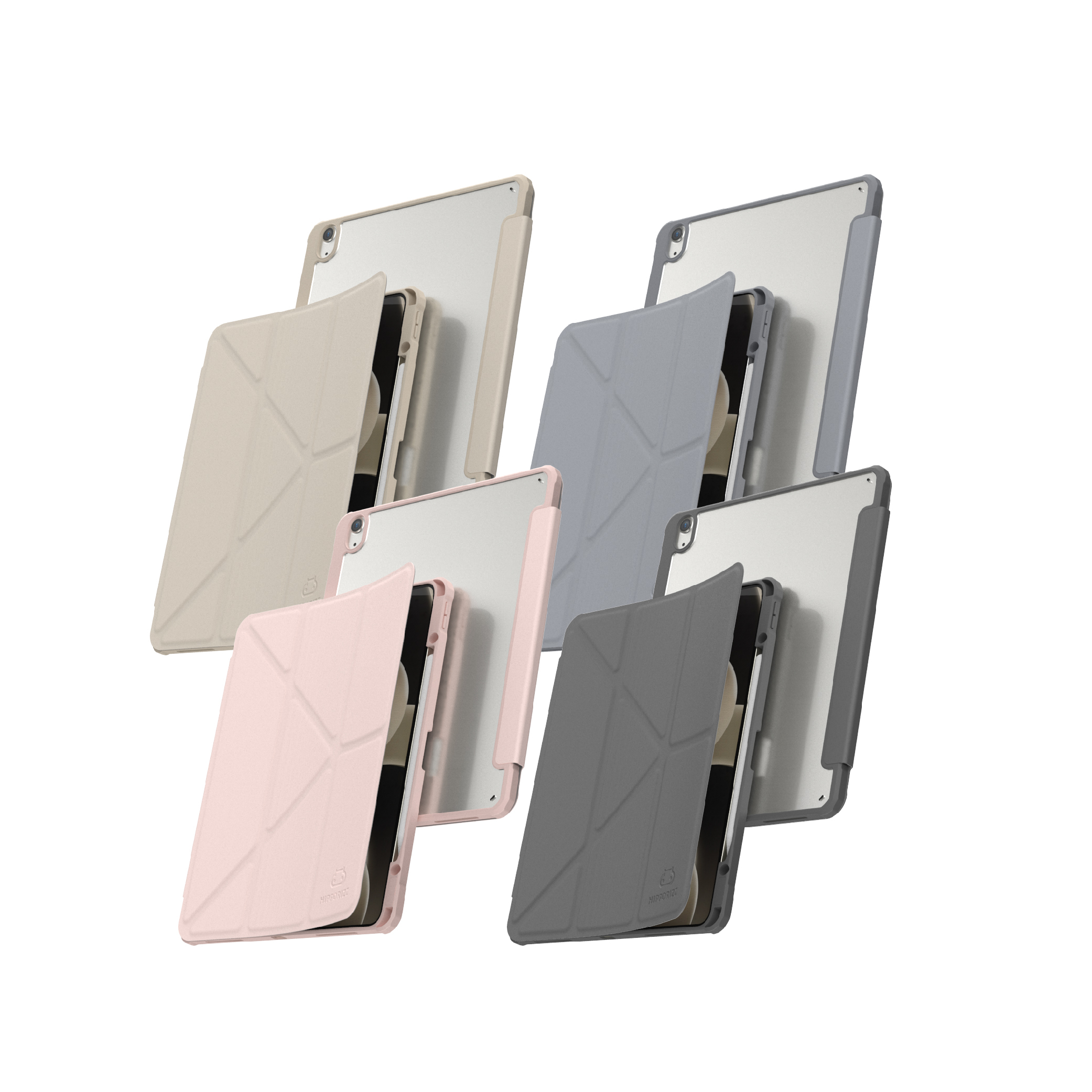 Hipporizz | Origo iPad 晶透筆槽防摔殼 | iPad保護殼