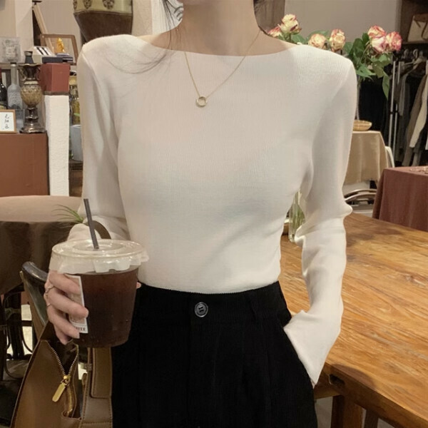 Hot Selling Long Sleeve Sweater (One Size) (White)