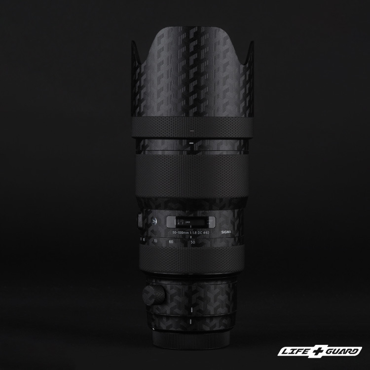 LIFE+GUARD 鏡頭貼膜安裝示意，適用 SIGMA 50-100mm F1.8 DC HSM  Art