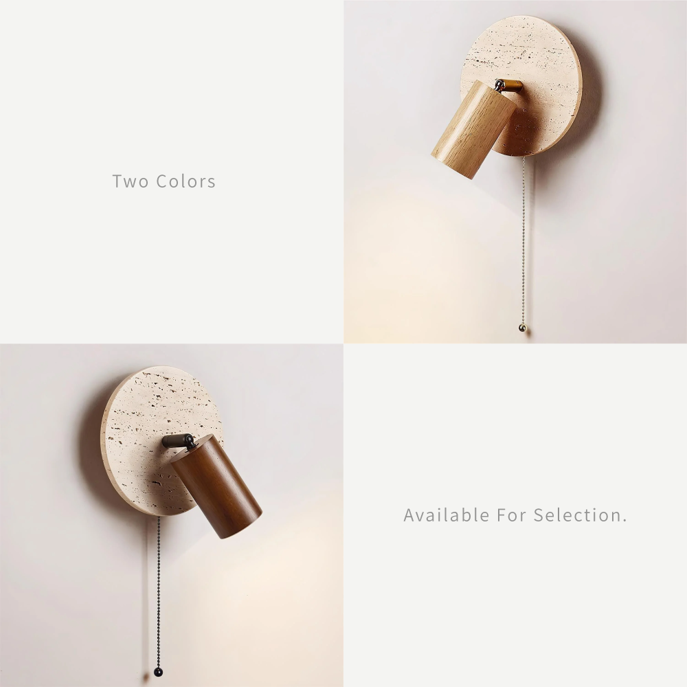好萩家居|Kika壁燈,共兩款顏色,原木色及胡桃色。