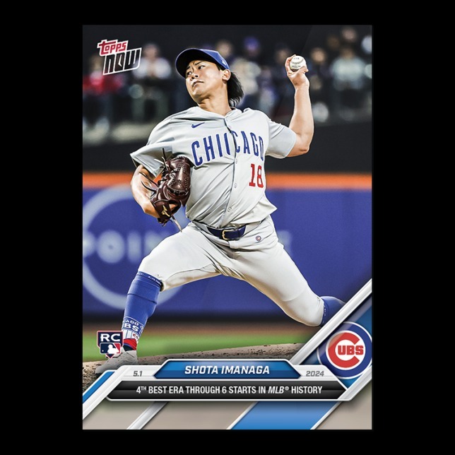 MLB球員卡 Shota Imanaga - 2024 MLB TOPPS NOW® Card 147 - PR: 5319