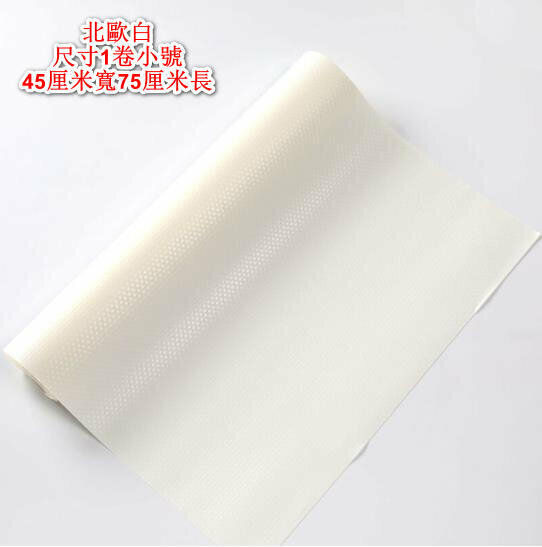 爆款可裁剪防潮抽屜墊紙 鞋櫃墊 防油櫥櫃墊 衣櫃墊紙 防潮墊 抽拉櫃桶墊 抽櫃墊 衣櫃桶墊 茶水間枱墊 吧臺墊 枱墊 【顏色北歐白 尺寸1卷小號45釐米寬75釐米長 】