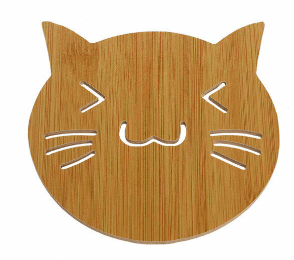 Kitchen thickened anti-scald insulation mat placemat [cat]