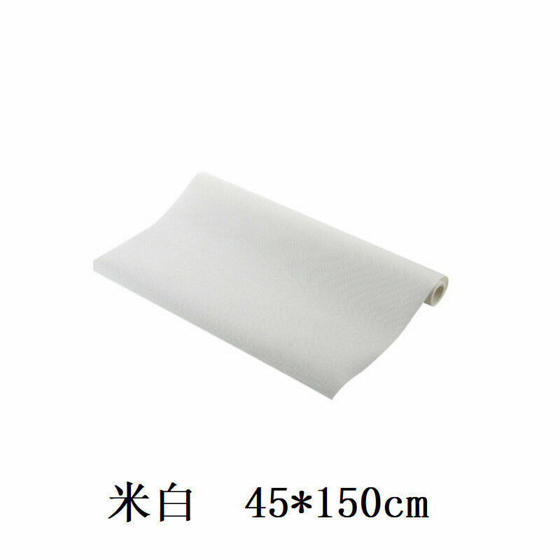 熱推衣櫃防潮墊 廚櫃墊 櫃桶墊 桌布（米白45*150cm）