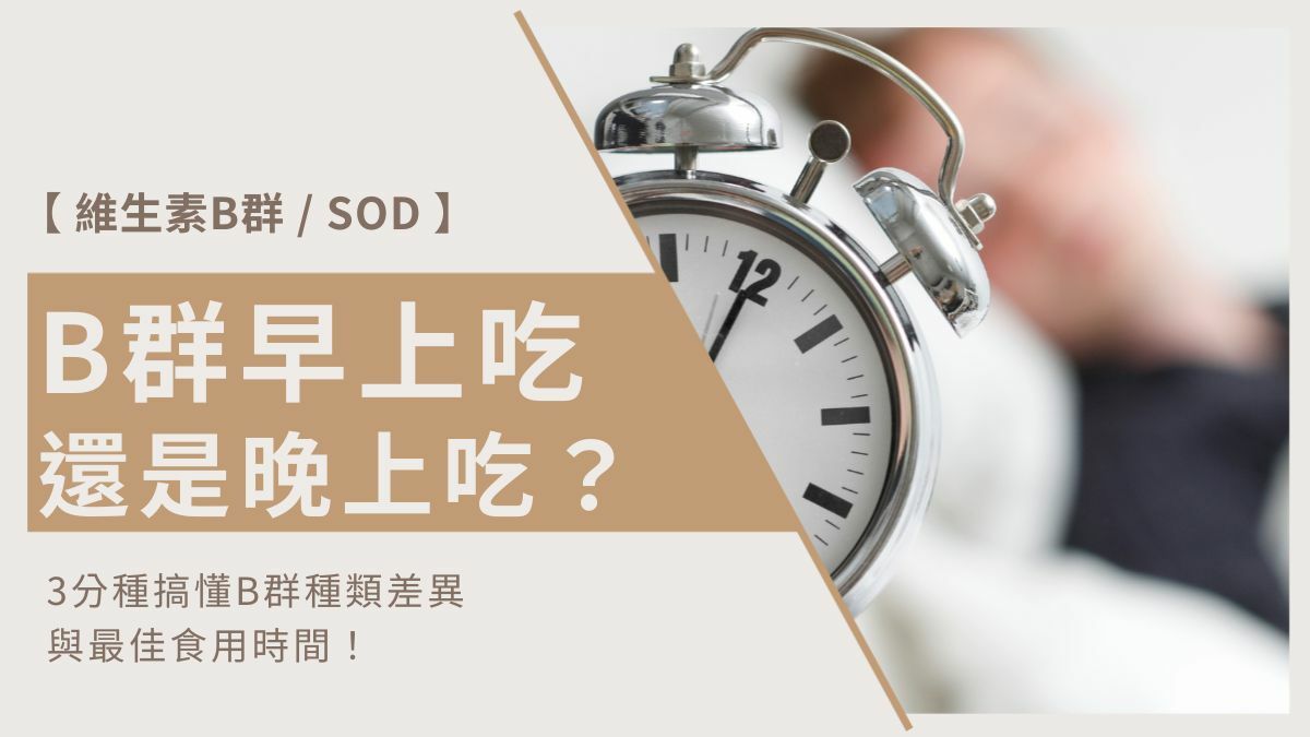 B群早上吃還是晚上吃？
