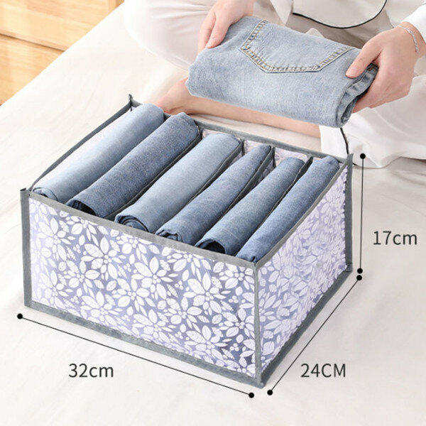 Clothes storage box (B set 1 set can hold 7 pairs of pants)
