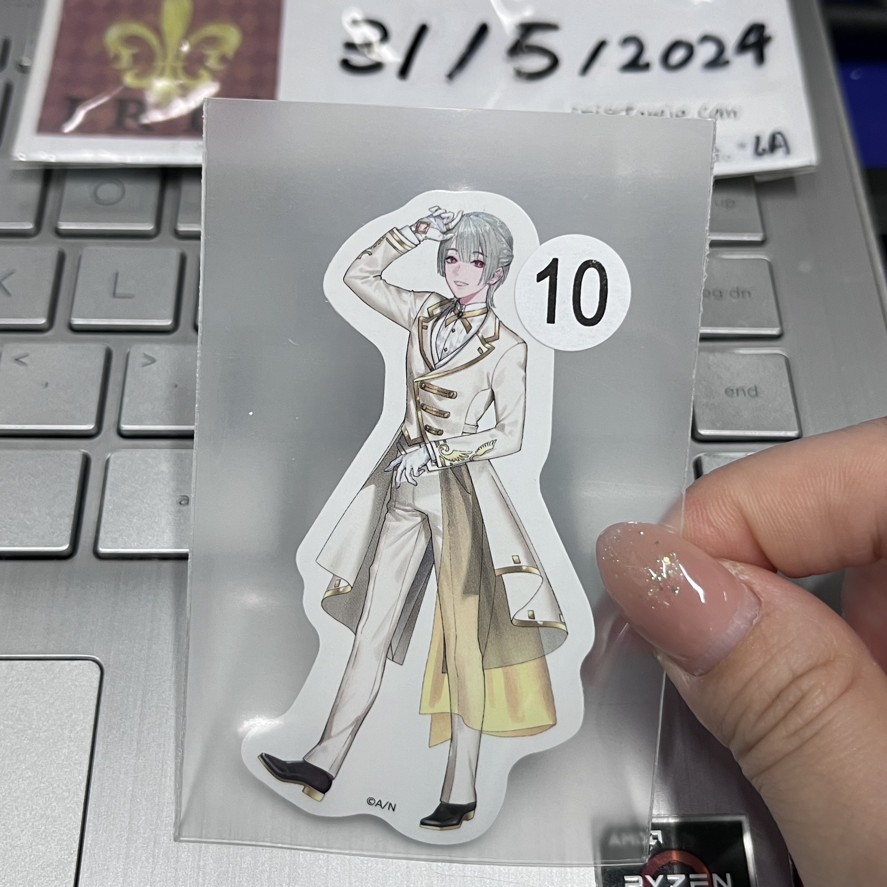 彩虹社 弦月 貼紙 jp