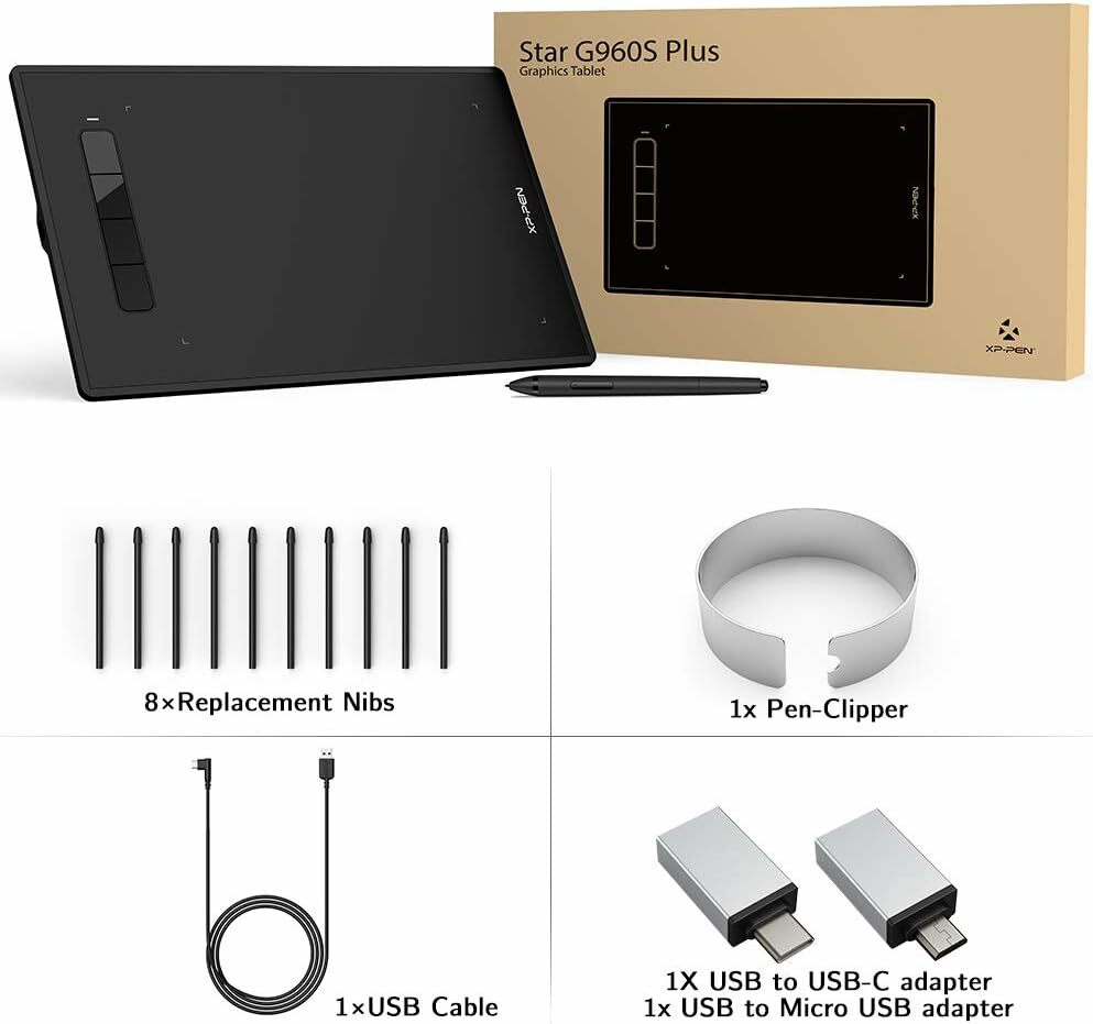 XP-Pen Star G960S Plus Drawing Tablet