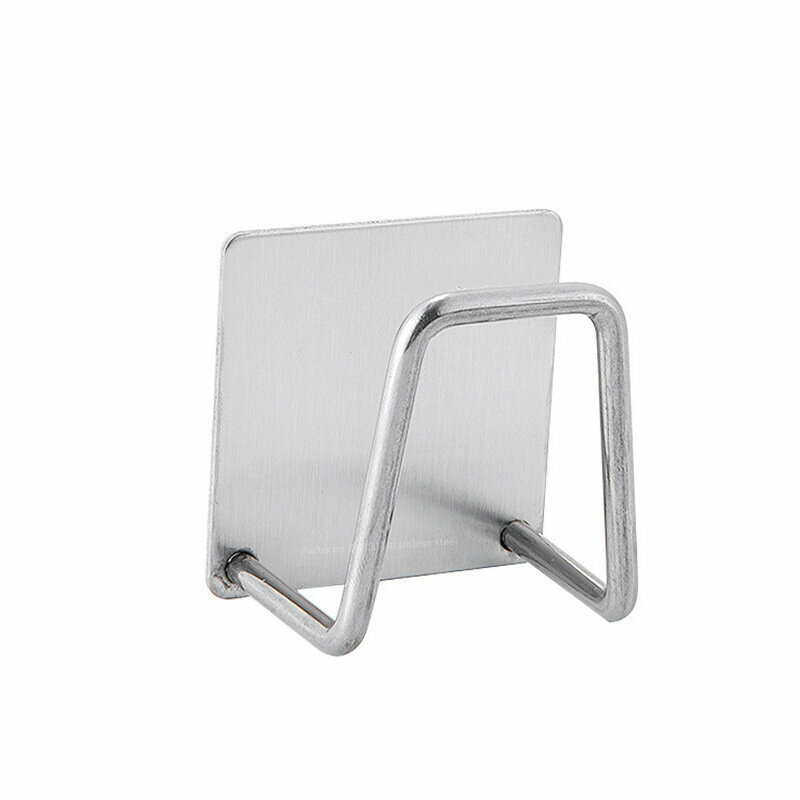 Steel sponge draining rack Sink sponge wiping rack Steel wool ball draining rack Draining storage rack Nail-free sponge rack Scouring cloth rack【Natural color】 