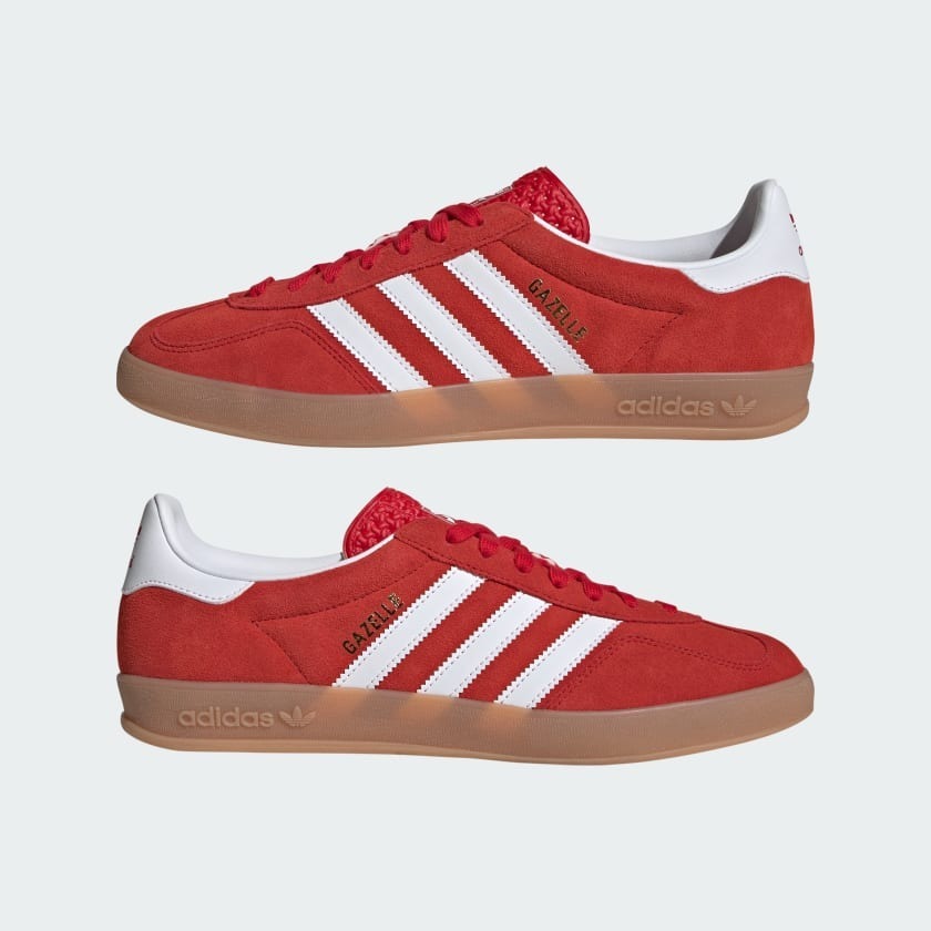 特價現貨┃adidas GAZELLE INDOOR 正紅 麂皮 膠底