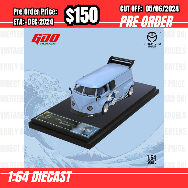 PO-$150 * Time Micro * 1:64 VW T1 Kanagawa [OD31/05]