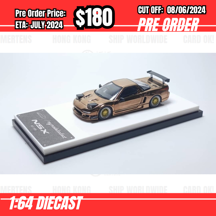 PO-$180 * Model Collect * 1:64 Honda NSX NA1 Chrome Bronze [OD31/05]