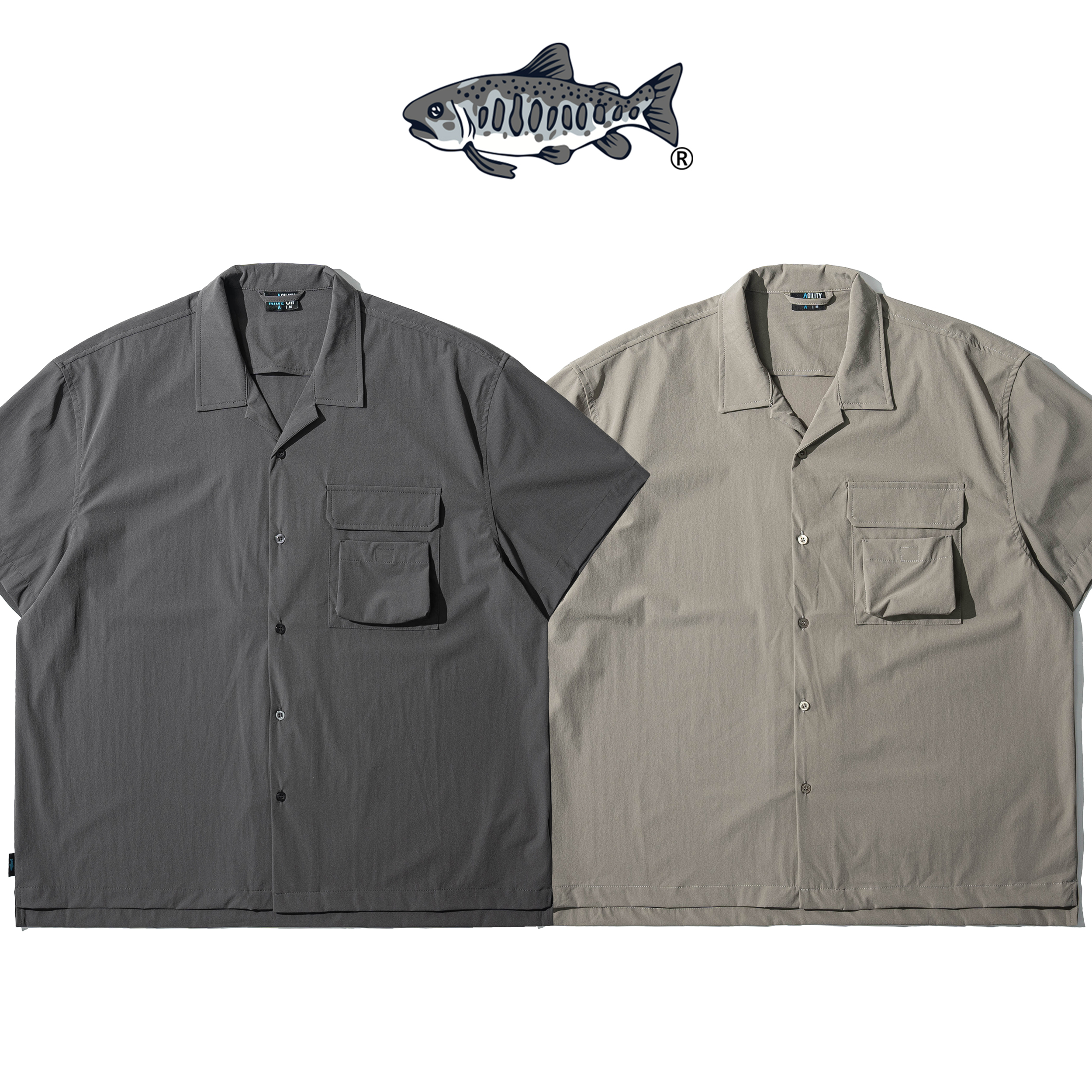 AGILITY x WAVE OFF / Pocket Fishing shirts 釣魚口袋 短袖襯衫 [AG-W04]