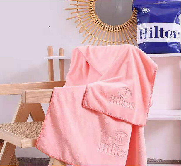 Towel bath towel two-piece set (pink) specifications [towel 35*70cm bath towel 70*140cm]