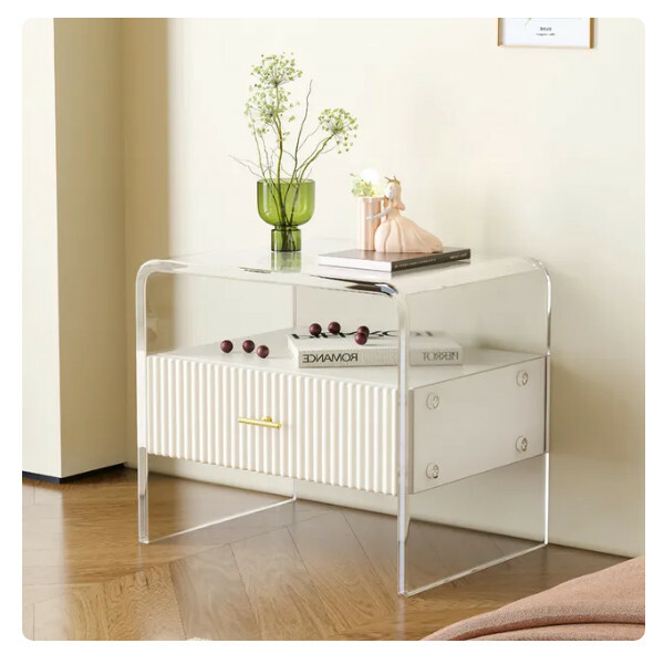 Hot recommended bedside table storage cabinet acrylic creative style (A style) 45x38x43cm