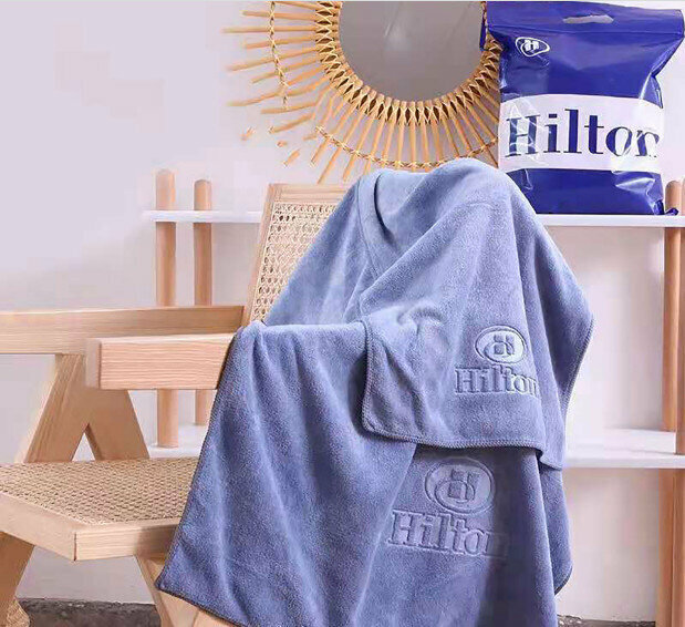 Towel bath towel two-piece set (blue) specifications [towel 35*70cm bath towel 70*140cm]