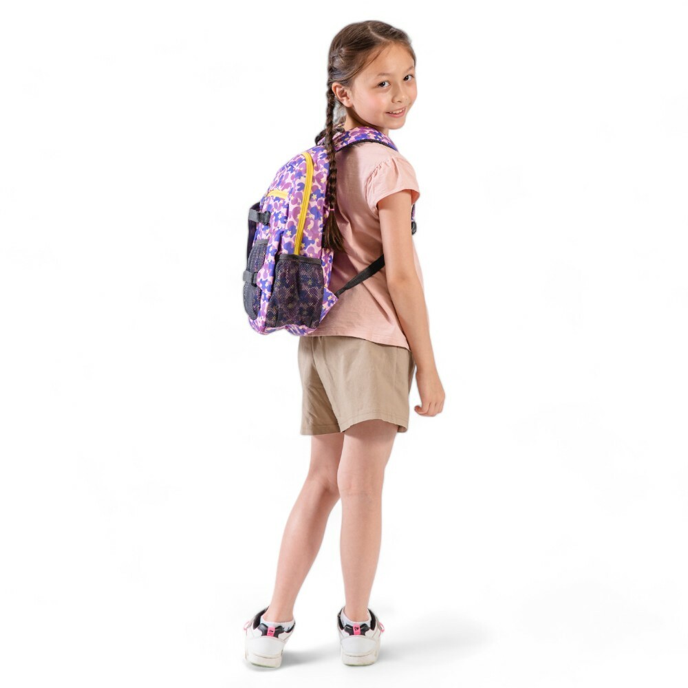 Kids Mountaineer Backpack , Purple Star Camouflage