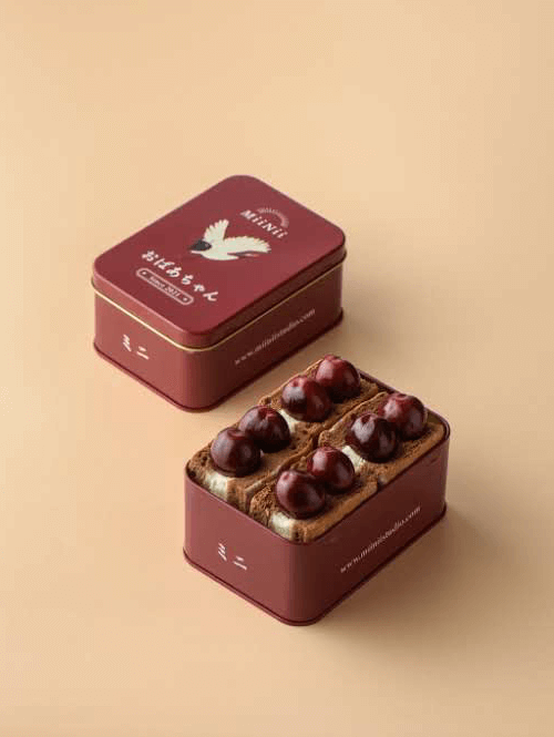 櫻桃巧克力蛋糕鐵盒