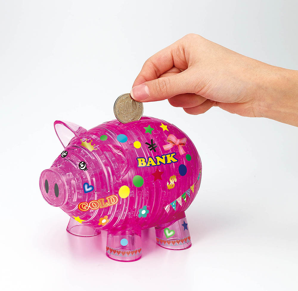 豬仔存錢罐 (立體水晶)