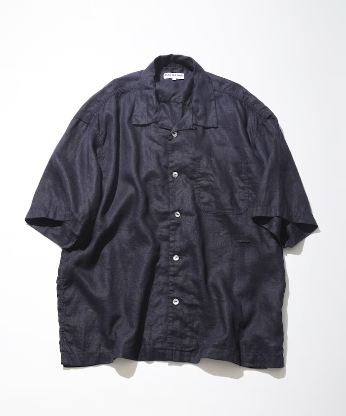 CAHLUMN Linen Open Collar Shirt 開領襯衫