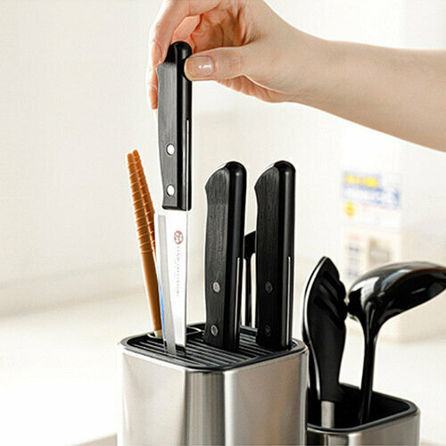 Non-stiff steel knife holder Kitchen knife holder Knife shelf [enlarged primary color version (including color box)]