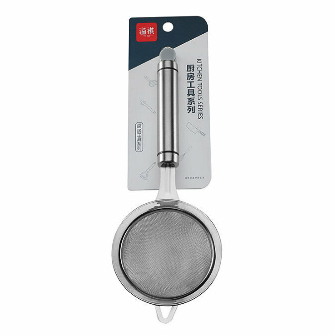 Non-stiff steel flour sieve oil filter sieve [25*9cm]