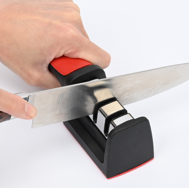 Household three-groove knife sharpener (color box)
