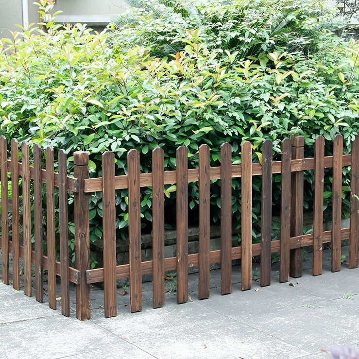 New fir solid wood furniture, outdoor furniture, garden fence, pet fence [150x90cm] + 2 square columns + iron feet